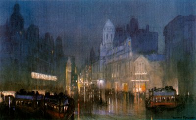 Canal Grande på Tottenham Court Road. c1900-1940 af Unbekannt