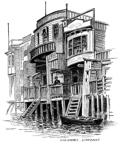The Grapes Gasthaus, Limehouse, London, 1887 von Unbekannt