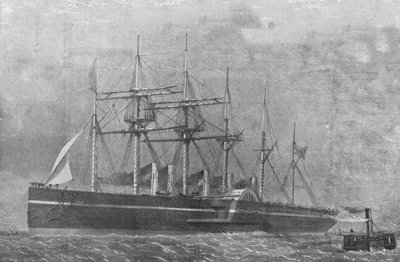 The Great Eastern, 1860: Fartøjet forlader Southampton på sin første rejse, 17. juni 1901. af Unbekannt