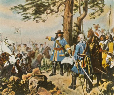 De store kurfyrsteledere før slaget ved Fehrbellin, 28. juni 1675, 1936. af Unbekannt