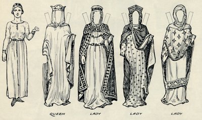 The Great Gallery of British Costume: Varied Dresses Worn in Norman Times, c1934 af Unbekannt