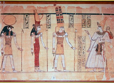 The Great Harris Papyrus, fra Theben, Egypten, regeringstid af Ramses IV, c1200 f.Kr. af Unbekannt