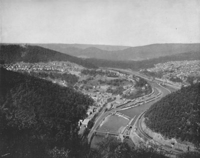 The Great Loop at Mauch Chunk, 1800-tallet af Unbekannt