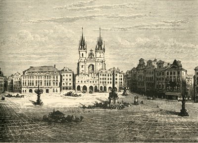 Den Store Plads, Prag, 1890. af Unbekannt