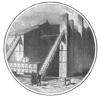 Det store teleskop konstrueret af Lord Rosse, 1828-1845, 1901. af Unbekannt