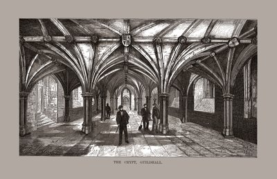 The Guild-Hall Crypt, 1886. af Unbekannt