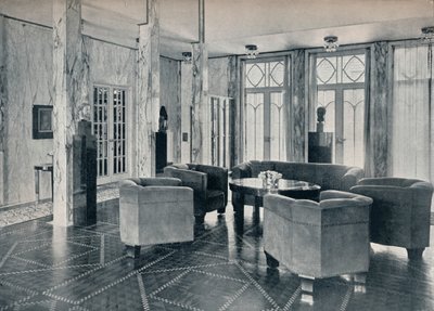 Hall of the Stoclet Palace, Bruxelles, Belgien, c1914 af Unbekannt