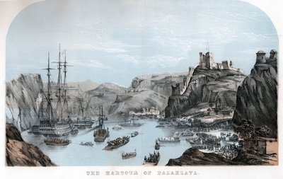 Havnen i Balaklava, Krimkrigen, c1854 c1860 af Unbekannt