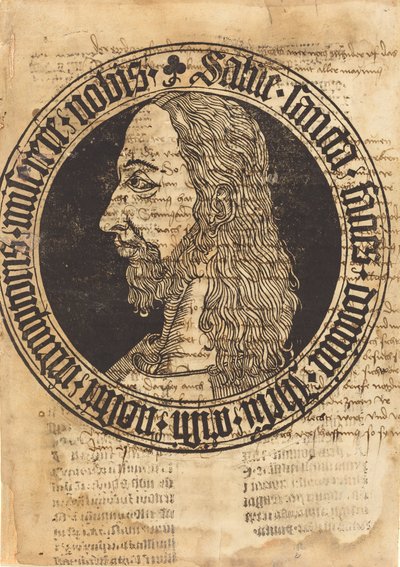 Kristi hoved, ca. 1500. af Unbekannt