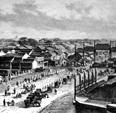The High Street, Peking, c1890 af Unbekannt