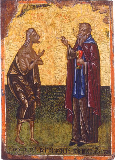 Den hellige nadver af Saint Mary af Egypten af Unbekannt