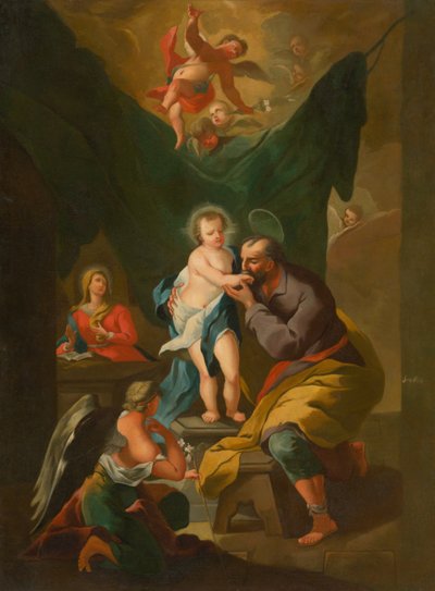 Den hellige familie af Unbekannt
