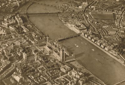 Den hellige ø Thorney med sit gamle kloster, som det ser ud i dag, c1935. af Unbekannt