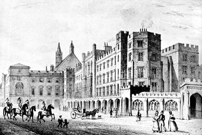 House of Lords og House of Commons, Westminster, begyndelsen af det 19. århundrede c1905 af Unbekannt