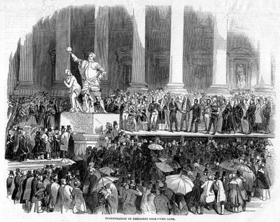 Indsættelsen af præsident Polk, 1845 af Unbekannt