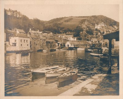 Den indre havn - Polperro, 1927 af Unbekannt