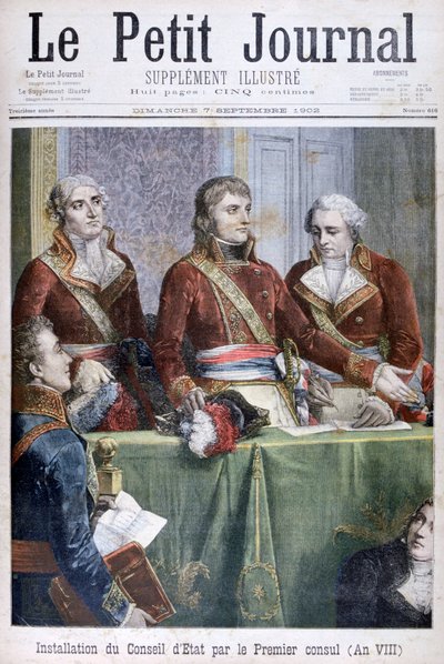 Indsættelsen af rigsrådet af den første konsul Napoleon, 1799 1902 af Unbekannt