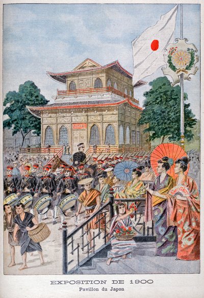 Den japanske pavillon på verdensudstillingen i 1900, Paris, 1900 af Unbekannt