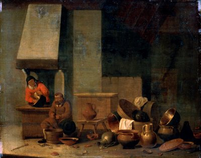 Køkkenet, 1600-tallet. af Unbekannt
