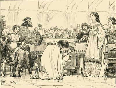 The Last Banket of Alboin, c570AD, 1890. af Unbekannt