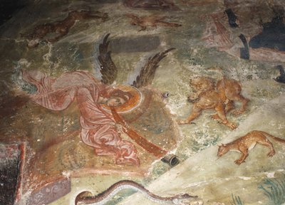 Den sidste dom. Detalje: Jorden opgav sine døde, 1321-1322 af Unbekannt