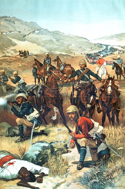 Det sidste skud i Sudan, 1885 af Unbekannt