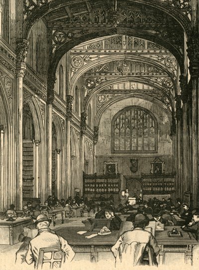 Biblioteket, Guildhall, 1897. af Unbekannt