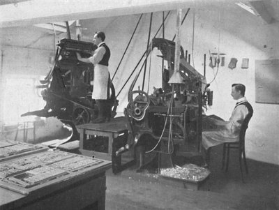Linotypierne, 1916 af Unbekannt