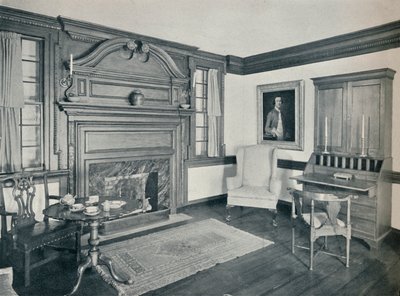 Stuen i Francis Corbin House, i Edenton, bygget i 1758, 1930 af Unbekannt