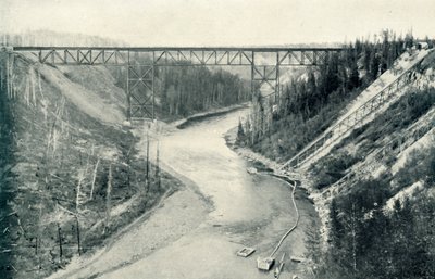 Den højeste bro øst for Rocky Mountains, 1922. af Unbekannt