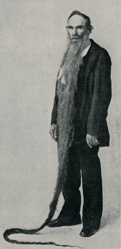 Det længste skæg nogensinde, 1896, 1910 af Unbekannt