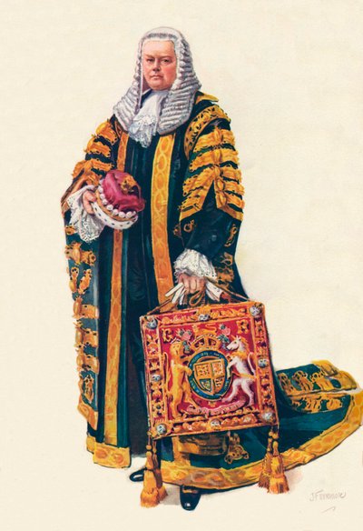 Lord Chancellor In His Coronation Robes, 1937 af Unbekannt