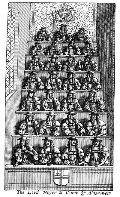 The Lord Mayor and the Court of Aldermen, London, 1681 1894 af Unbekannt
