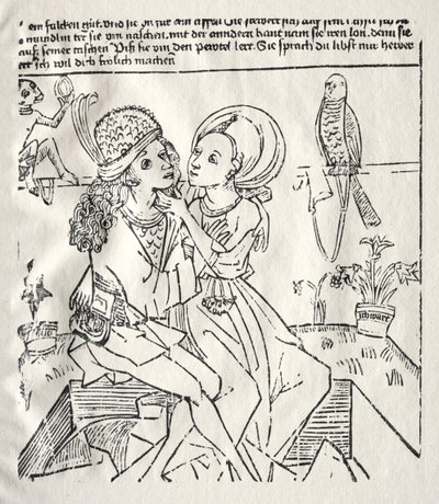 De elskende, ca. 1470. af Unbekannt