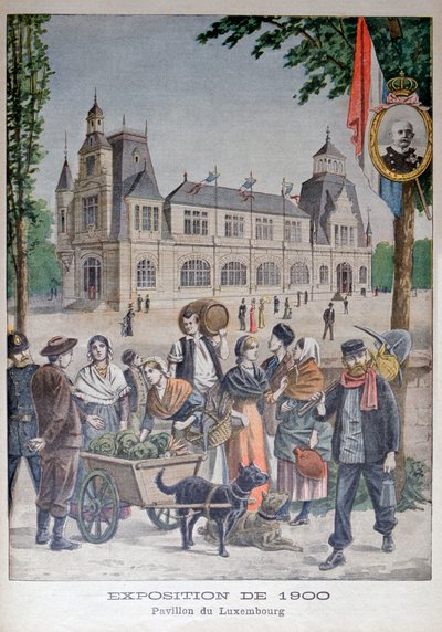 Luxembourg-pavillonen på verdensudstillingen i 1900, Paris, 1900 af Unbekannt