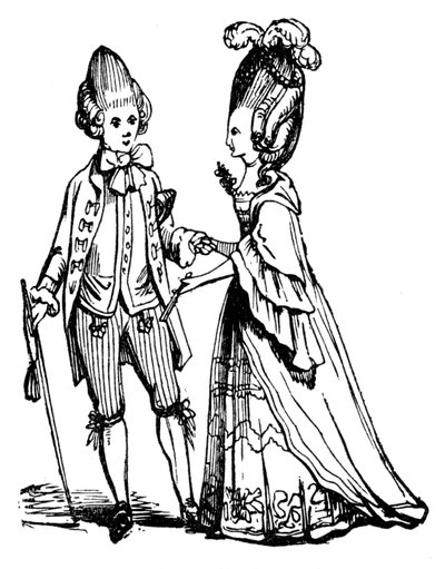Makaronierne, 1772, 1910 af Unbekannt
