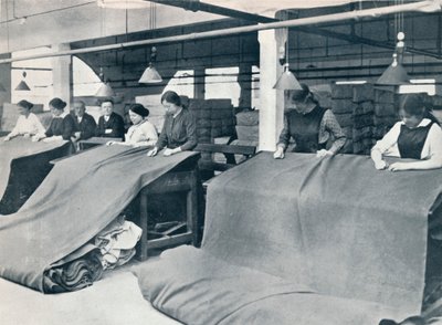The Making of khaki: undersøgelse af det færdige klæde, c1914. af Unbekannt