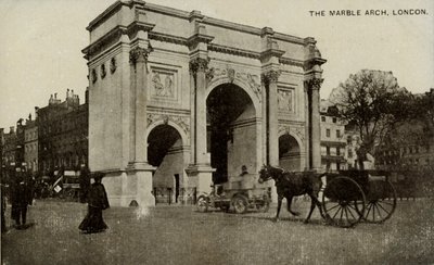 The Marble Arch, London, slutningen af det 19.-begyndelsen af det 20. århundrede. af Unbekannt