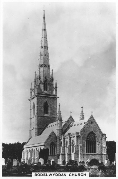 The Marble Church St Margarets Church, Bodelwyddan, nordlige Wales, 1936 af Unbekannt