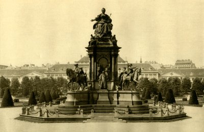 Maria Theresia-monumentet, Wien, Østrig, c1935. af Unbekannt