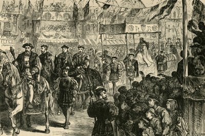 Anne Boleyns ægteskabsoptog, 1533, 1890. af Unbekannt