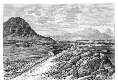 Marsha-passet, nord for Kandahar, Afghanistan, 1895 af Unbekannt