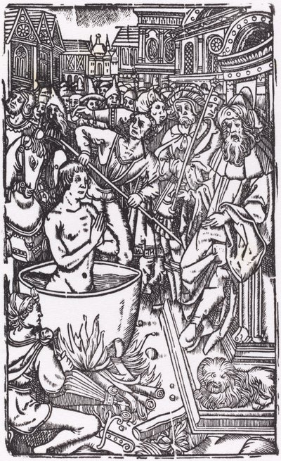 En helgens martyrium. af Unbekannt