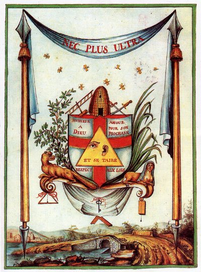 De frimureriske værdier, 1700-tallet af Unbekannt