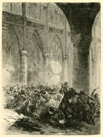 Massakren i Beziers, 1209, 1890. af Unbekannt