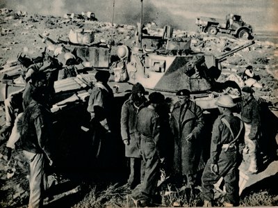 Mødet i El Duda. Den 26. november indtog Tobruk-garnisonen El Duda, 1941 1944 af Unbekannt