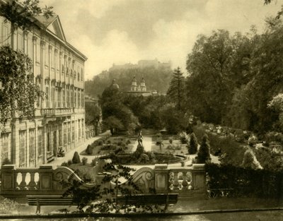 Mirabell-slottet og haverne, Salzburg, Østrig, c1935. af Unbekannt