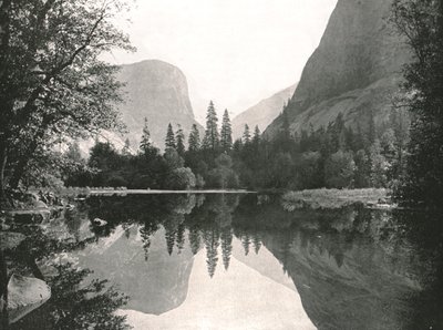 The Mirror Lake, Yosemite Valley, USA, 1895. af Unbekannt