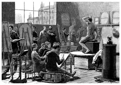 Modellen, 1882 af Unbekannt