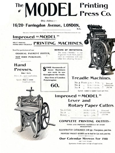 The Model Printing Press Co., 1910 af Unbekannt